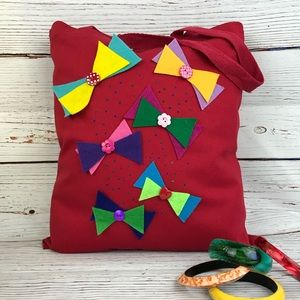 Hand painted tote bag